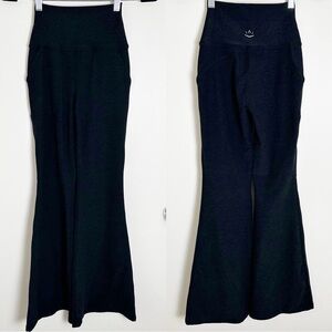 Beyond Yoga Spacedye All Day Flare High Waisted Pant Darkest Night Black XS